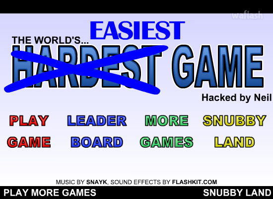 세상에서 가장 쉬운 게임 - The Worlds Easiest Game 게임 화면 1