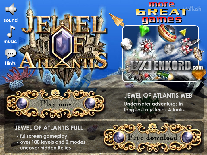 쥬얼 오브 아틀란티스 (Jewel of Atlantis) 게임 화면 2