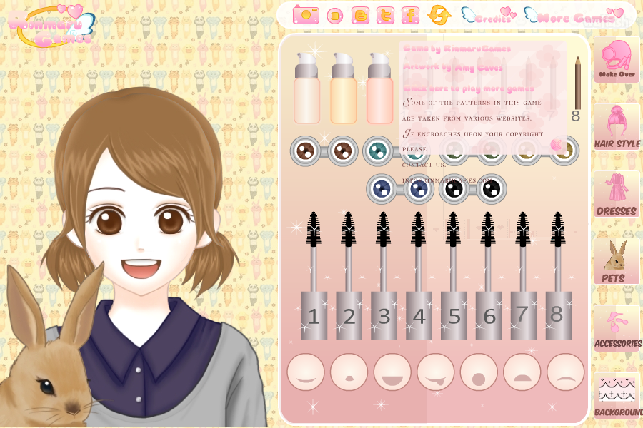 린마루게임즈 - Shoujo Manga Avatar Creator: Pets 게임 화면 1