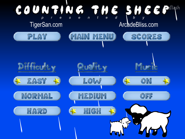 양 숫자 세기 (Counting the Sheep) 게임 화면 1