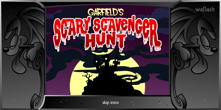 가필드의 스케어리 스캐빈저 헌트 (Garfield's Scary Scavenger Hunt) 게임 화면 1