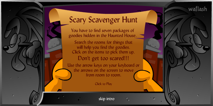 가필드의 스케어리 스캐빈저 헌트 (Garfield's Scary Scavenger Hunt) 게임 화면 2
