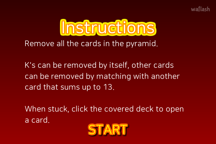 피라미드 솔리테어 (Pyramid Solitaire) 게임 화면 1