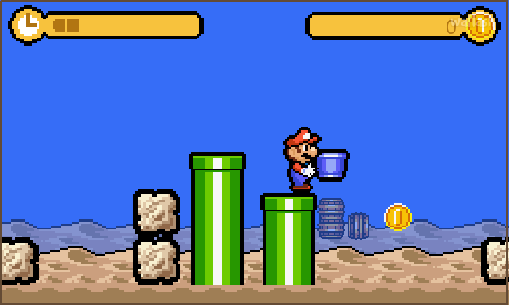 마리오의 타임 어택 (Mario's Time Attack) 게임 화면 2
