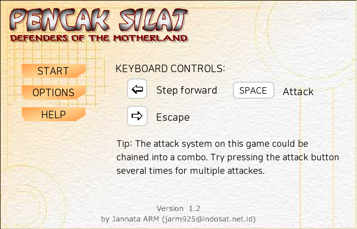 펜칵 실랏 (Pencak Silat) 게임 화면 1