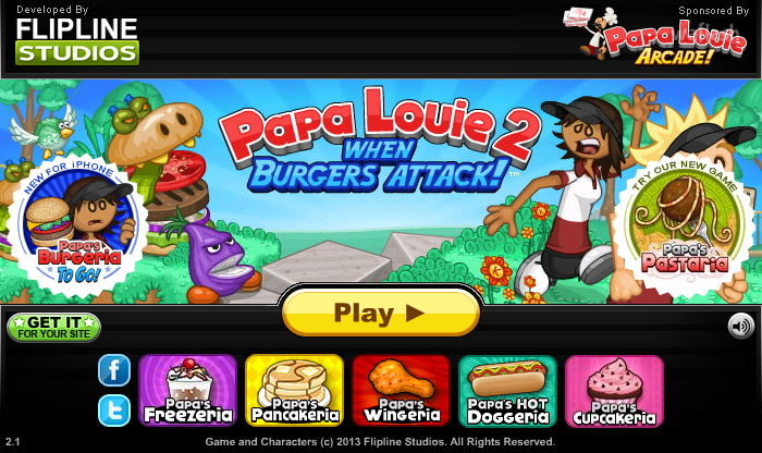 파파 루이 2: 버거들의 공격! (Papa Louie 2: When Burgers Attack!) 게임 화면 1