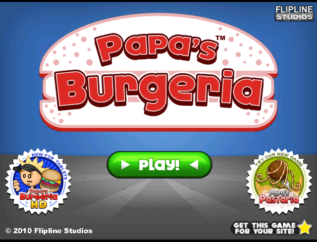 파파스 버거리아 - Papa's Burgeria 게임 화면 1