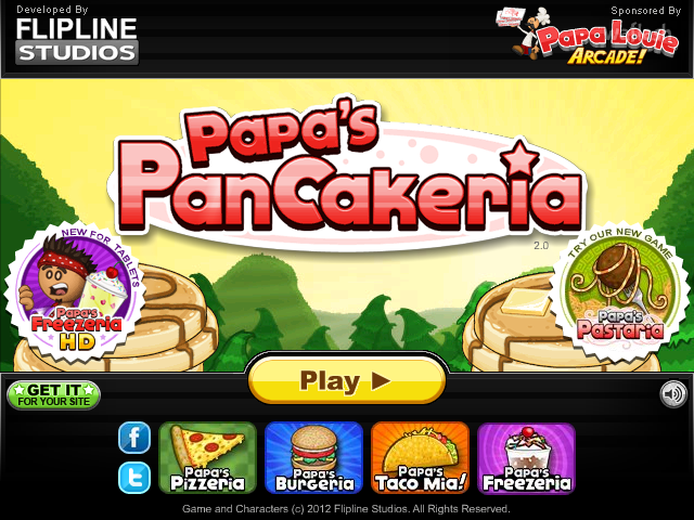 파파스 팬케이크리아 (Papa's Pancakeria) 게임 화면 1