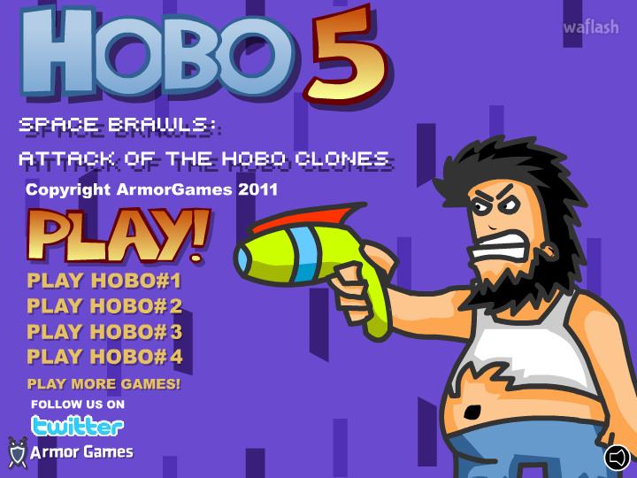 호보 5 (Hobo 5 Space Brawls) - 노숙자의난 5 게임 화면 2