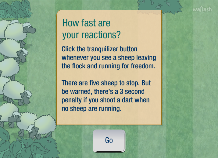반응속도 테스트 - How fast are your reactions? 게임 화면 1