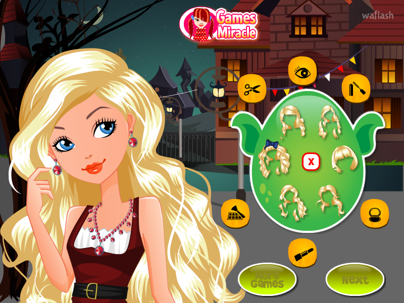 에버 애프터 하이 블론디 드레스업 (Ever after high Blondie Dressup) 게임 화면 1