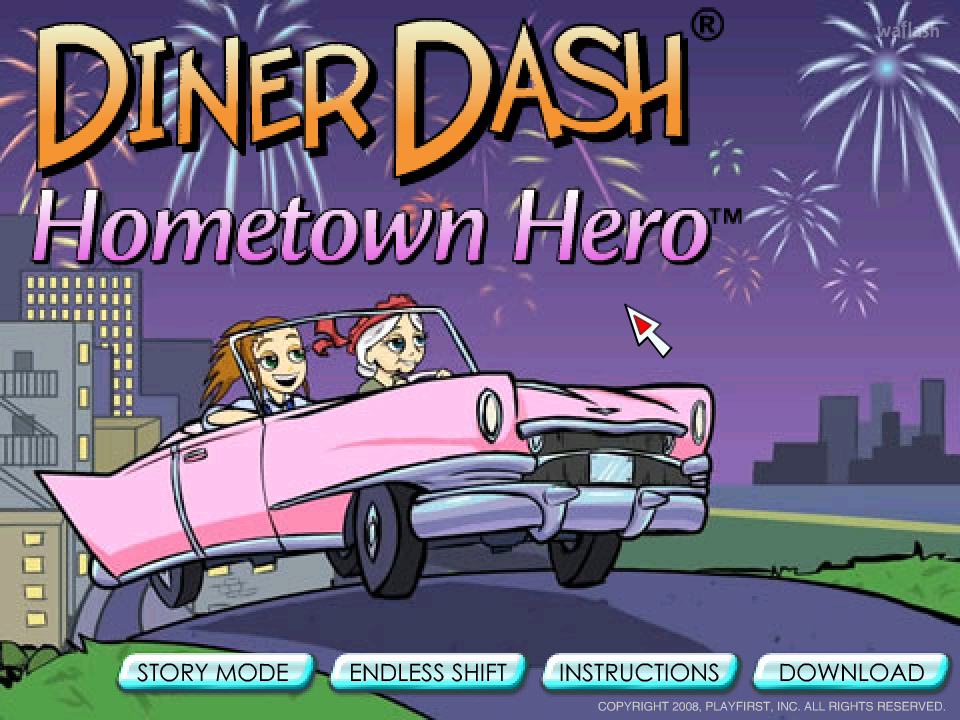 다이너 대시 (Diner Dash: Hometown Hero) 게임 화면 1
