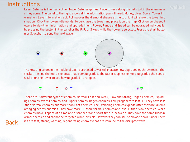 레이저 디펜스 (Laser Defense v1.1) 게임 화면 2