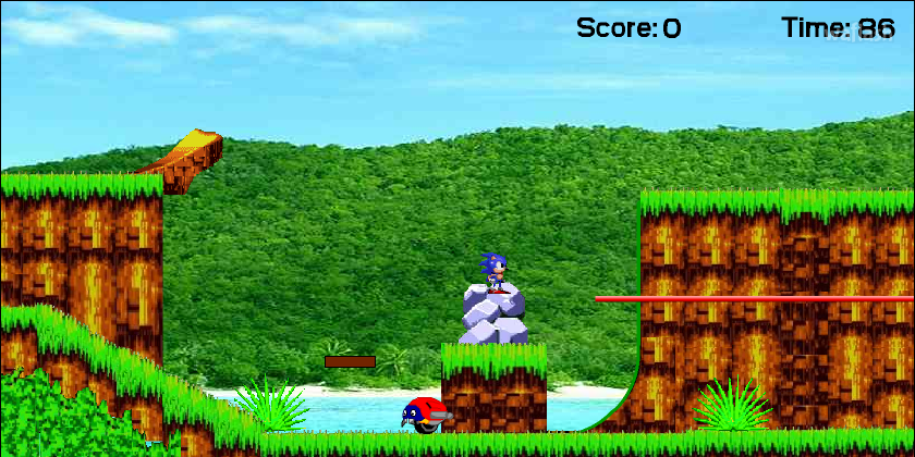 소닉 엔젤 아일랜드 (Sonic Angel Island) 게임 화면 1