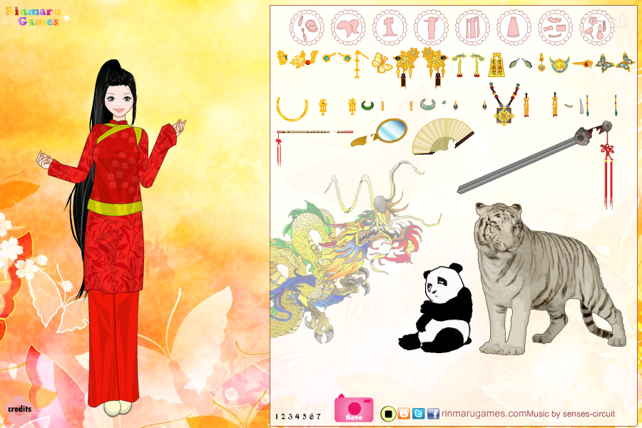 린마루게임즈 - 전통 중국 의상 크리에이터 (Traditional Chinese Costume Creator) 게임 화면 1