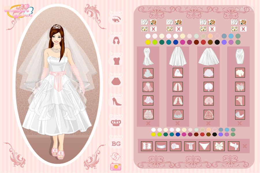 린마루게임즈 - 웨딩 드레스 크리에이터 (Wedding Dress Creator) 게임 화면 1