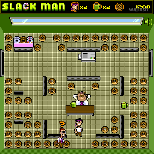 슬랙맨 (Slack Man) 게임 화면 1