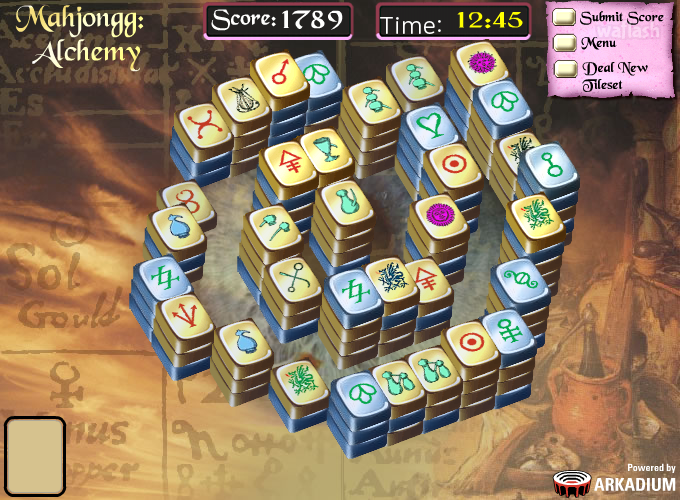 마작 알케미 (Mahjongg Alchemy) 게임 화면 1
