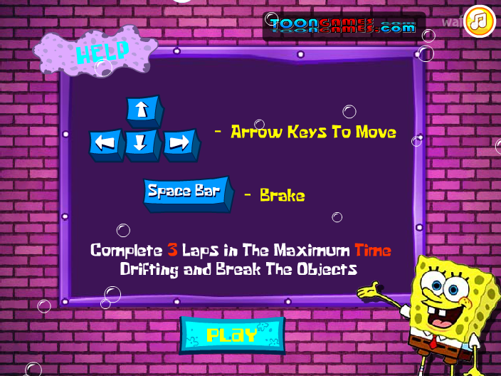스폰지밥 스피드카 레이싱 2 (Spongebob Speed Car Racing 2) 게임 화면 3