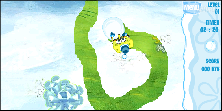 스폰지밥 스노우팬츠 (Spongebob Snowpants) 게임 화면 1