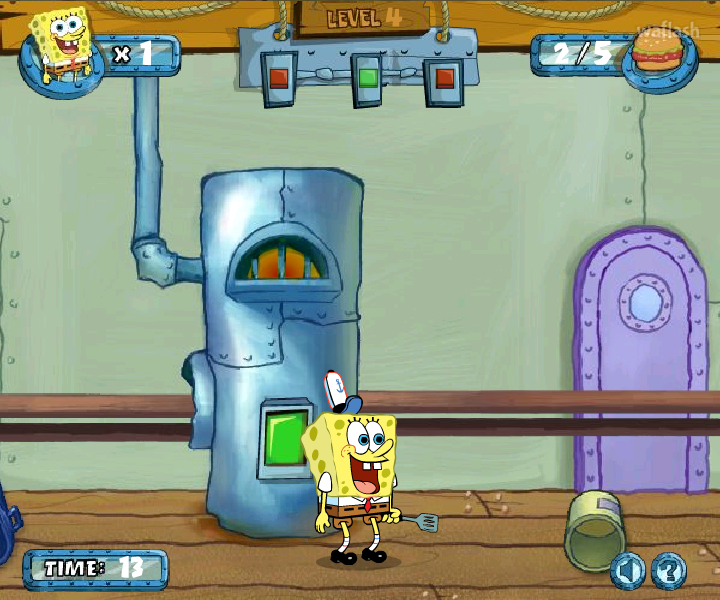 스폰지밥 스퀘어팬츠: 더 크랩 오 매틱 3000 (SpongeBob SqurePants: The Krab-o-Matic 3000) 게임 화면 1
