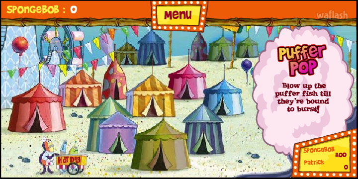 스폰지밥 비키니 시티 카니발 (SpongeBob Bikini Bottom Carnival Parts 1, 2, and 3!) 게임 화면 3