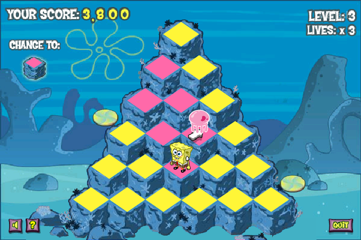 스폰지밥 피라미드 페럴 (SpongeBob Pyramid Peril) 게임 화면 1