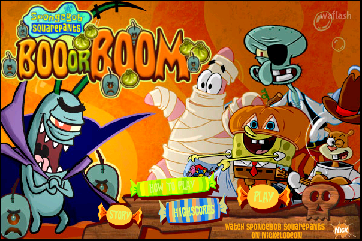 스폰지밥 부 올 붐 (SpongeBob Boo or Boom) 게임 화면 2
