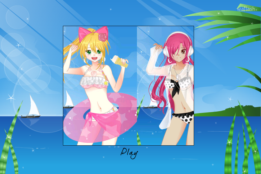 린마루게임즈 - 썸머걸 드레스업 (Anime Summer Girl Dress-up) 게임 화면 2