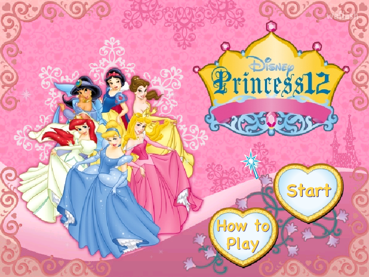 디즈니 공주들의 12 카드게임 (Disney Princess 12 Card Game) 게임 화면 2