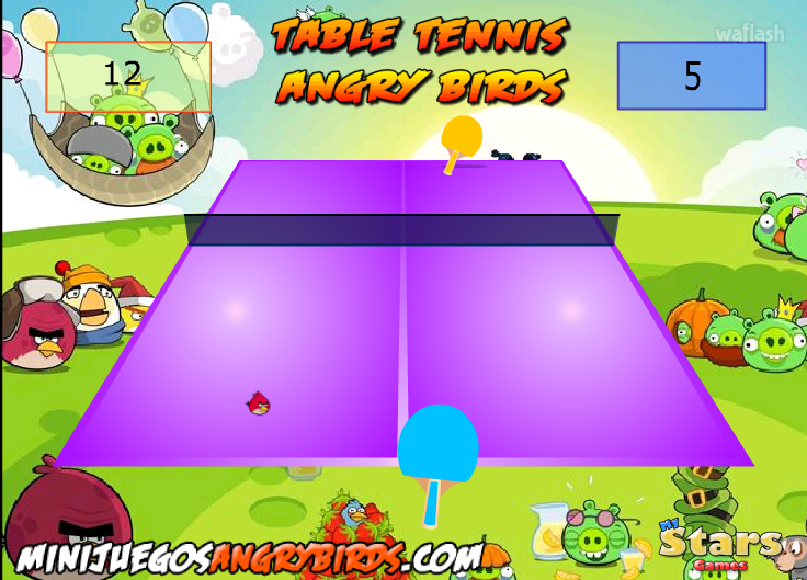 테이블 테니스 앵그리 버드 (Table Tennis Angry Birds) 게임 화면 1