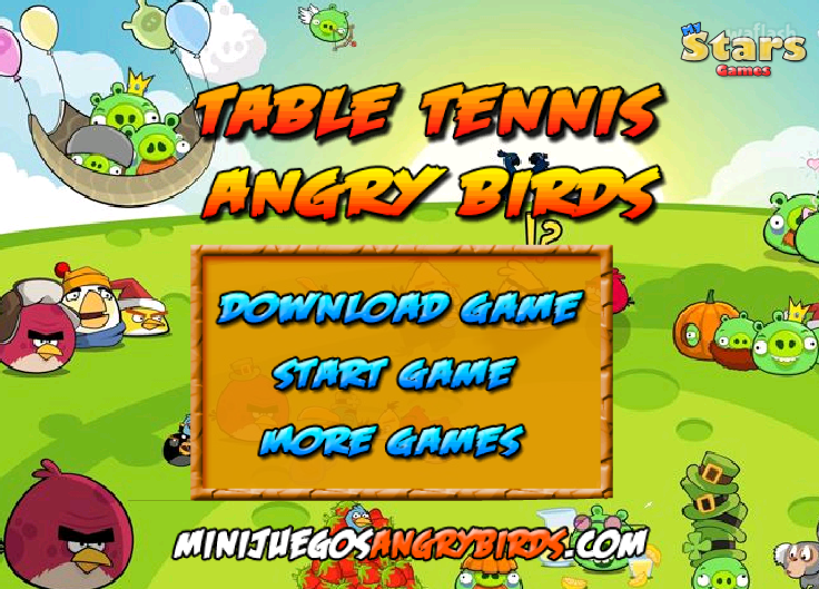 테이블 테니스 앵그리 버드 (Table Tennis Angry Birds) 게임 화면 2