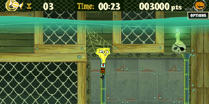 스폰지밥 쉽 오 굴스 (Spongebob Ship O' Ghouls) 게임 화면 1