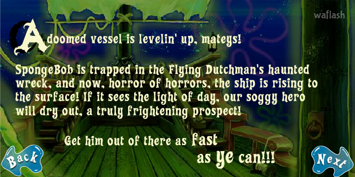 스폰지밥 쉽 오 굴스 (Spongebob Ship O' Ghouls) 게임 화면 3