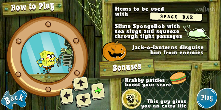스폰지밥 쉽 오 굴스 (Spongebob Ship O' Ghouls) 게임 화면 4