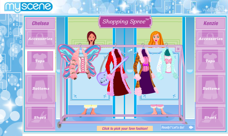 마이씬 쇼핑 스프리 (My Scene Shopping Spree) 게임 화면 2