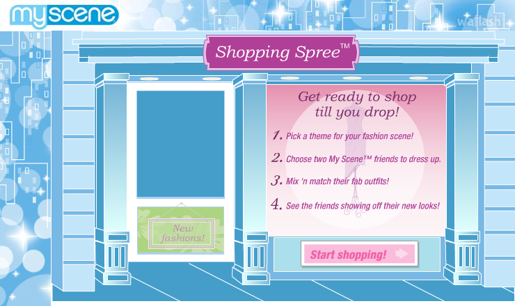 마이씬 쇼핑 스프리 (My Scene Shopping Spree) 게임 화면 4