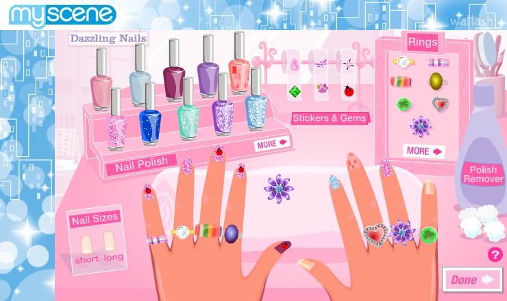 마이씬 대즐링 네일스 (My Scene Dazzling Nails) 게임 화면 1