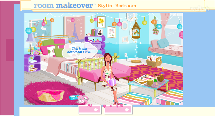 마이씬 룸 메이크오버 (My Scene Room Makeover) 게임 화면 1