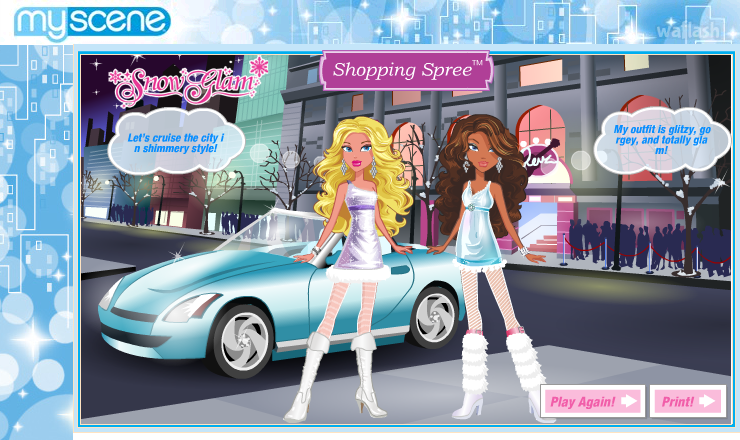 마이씬 쇼핑 스프리 2 (My Scene Shopping Spree 2) 게임 화면 1