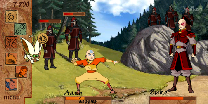 아바타 벤딩 배틀 (Avatar Bending Battle) 게임 화면 1