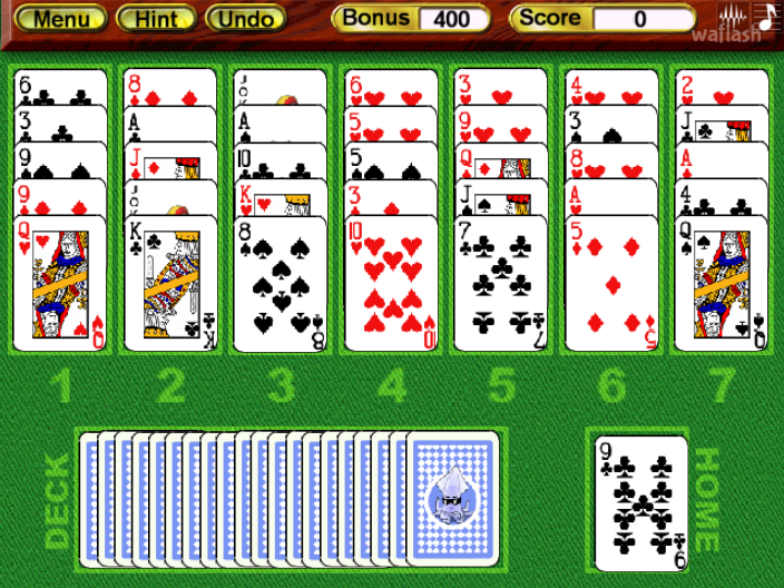 크리스탈 골프 솔리테어 (Crystal Golf Solitaire) 게임 화면 1