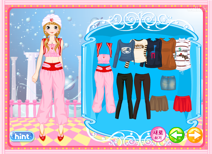 로이월드 스토리게임 로미와 요술램프 (Roiworld Arabian Princess Dress Up) 게임 화면 2