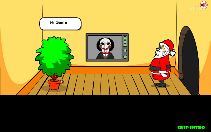 산타 클로스 쏘우 게임 (Santa Claus Saw Game) 게임 화면 1