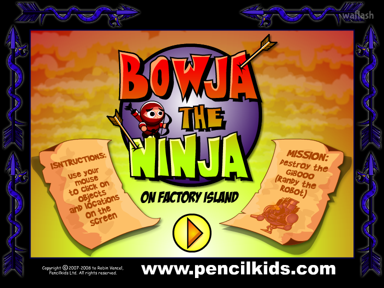 닌자 모험 (Bowja the Ninja) 게임 화면 1