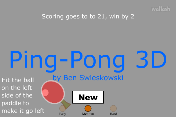 탁구 Ping-Pong 3D 게임 화면 1