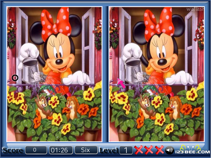 미키마우스 틀린그림찾기 - Mickey Spot the Difference 게임 화면 1