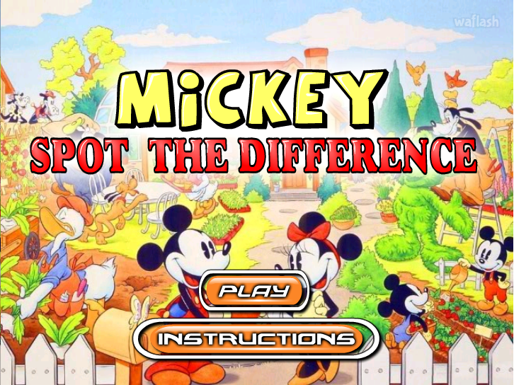 미키마우스 틀린그림찾기 - Mickey Spot the Difference 게임 화면 2