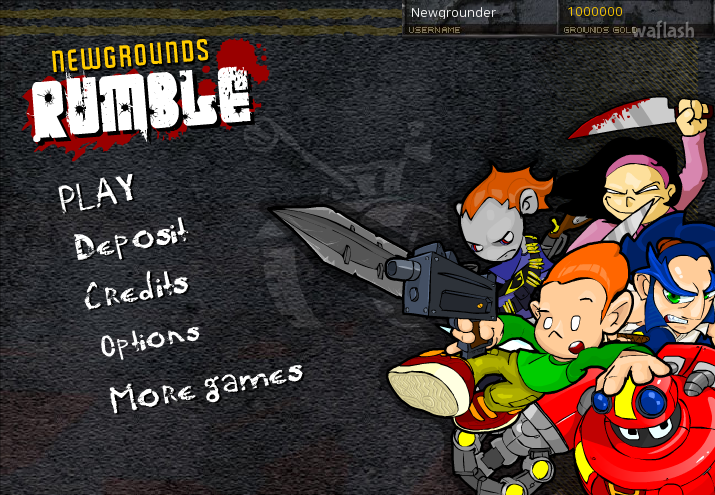 뉴그라운즈 럼블 (Newgrounds Rumble) 게임 화면 1