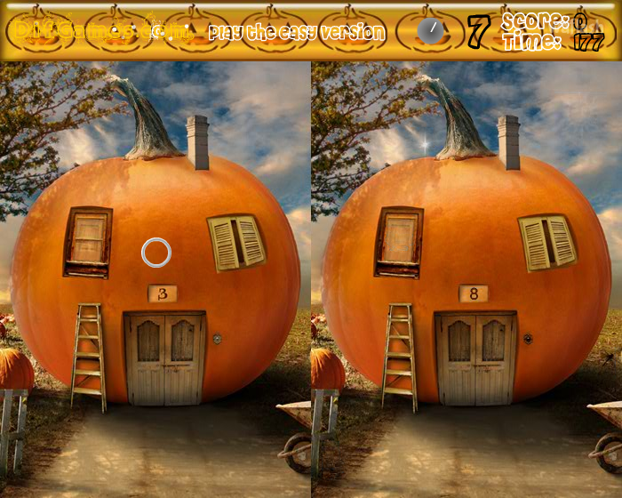 틀린그림찾기 - 호박 하우스 (The Pumpkin House) 게임 화면 2